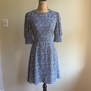 Whistles blue floral dress size S